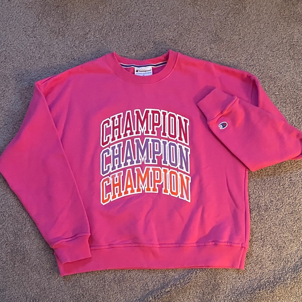 Champion Pink Athletic Sweatshirt